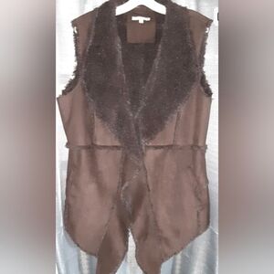 Ella+Cathy, XL, Brown Vest, 36" front length & 23" back length. *meas. on pics*